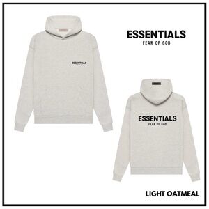 NWT Authentic Essentials Men's Hoodie Dark Oatmeal Large